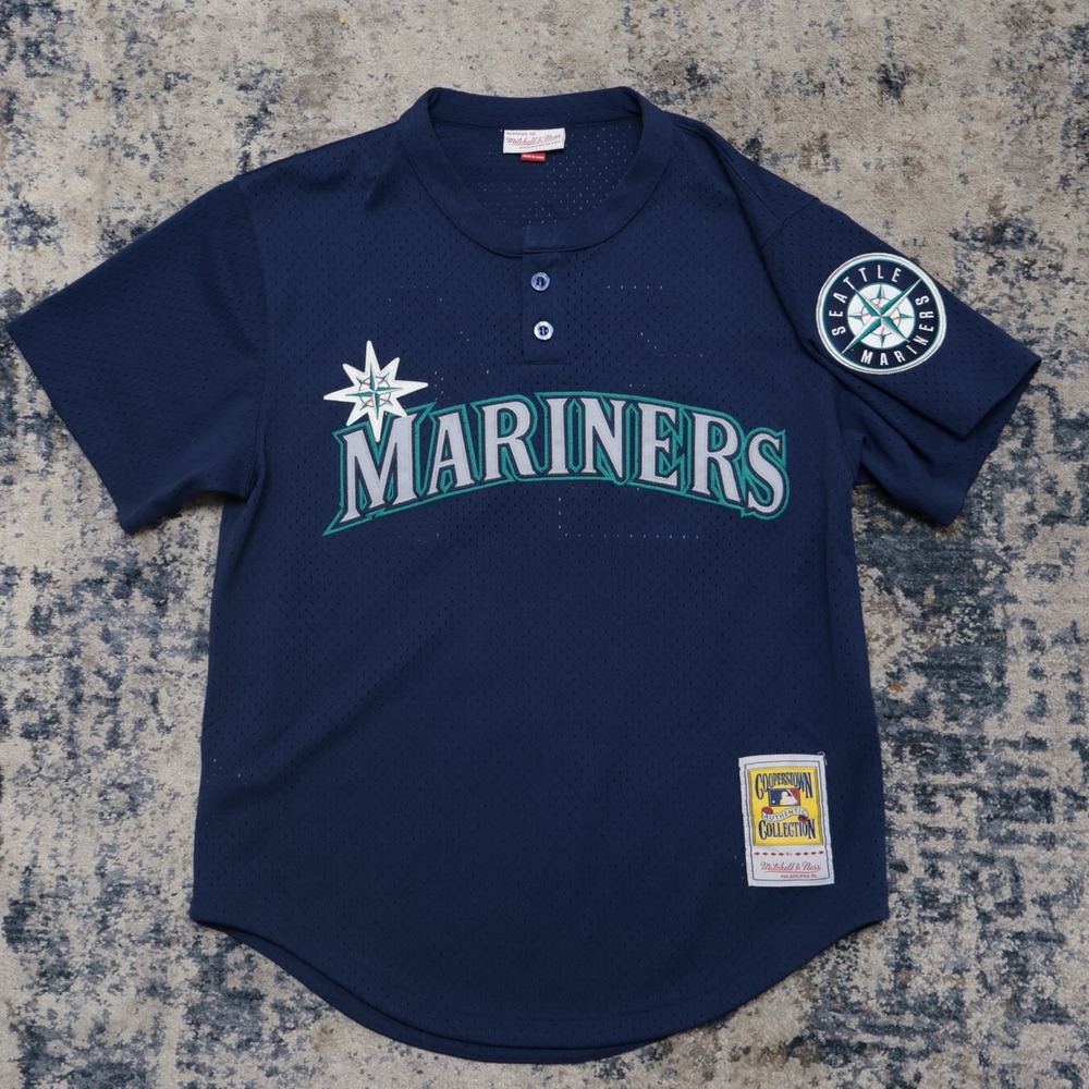 Mitchell & Ness Seattle Mariners MLB Batting Jersey #24 Ken Griffey Jr Sz Medium